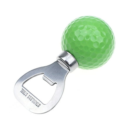 

Xinwanna Beer Bottle Opener Anti-slip Labor Saving Portable Gifts Anti-rust Comfortable Grip High Hardness Golf Ball Shaped Bottle Opening Tool Camping Gear (Green)