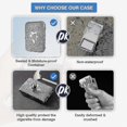 thumbnail image 4 of Metal Cigarette Case, Vintage Weed Cigarette Holder, Peaky Blinders Box For 16 King Size 84mm Cigarettes, Unique Birthday Gifts For Women Men (silver), 4 of 5