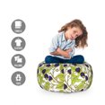 thumbnail image 2 of Forest Storage Toy Bag Chair, Wild Fruits Blackberry Branches in the Nature Leaves Organic Eating, Stuffed Animal Organizer Washable Bag, Large Size, Dark Purple Yellow Green, by Ambesonne, 2 of 3