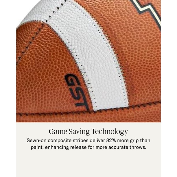 Wilson GST 1003 Official Size Leather Game Football - Walmart