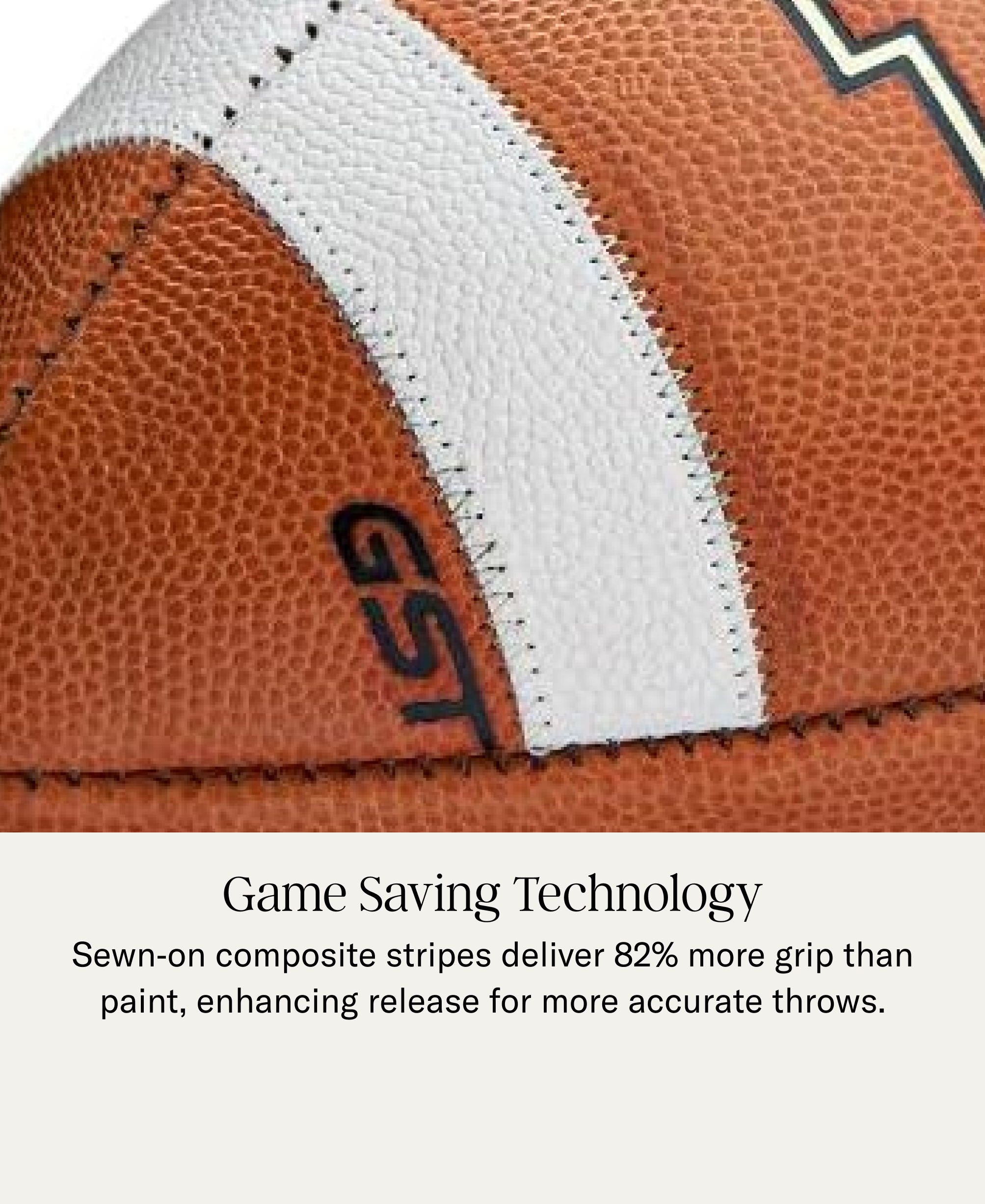 Wilson GST 1003 Official Leather Game Football photo 8
