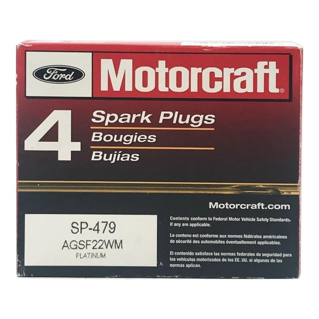 Caja Bujía Platino 4 Piezas MOTORCRAFT Platino AGSF22WM