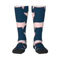 thumbnail image 1 of Fotbe Pig 1 Calcetas Divertidas Estampadas para Hombre y Mujer, Calcetas de Algodón hasta la Rodilla para Caminar, Correr, Enfermería y Embarazo, 1 of 6