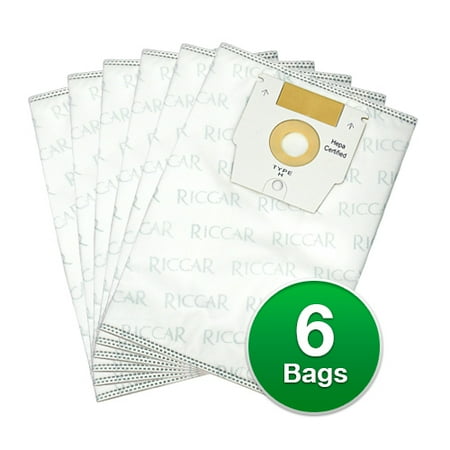 Riccar Type H Genuine Hepa Vacuum Bags 6 Count Riccar Type H Genuine Hepa Vacuum Bags 6 Count