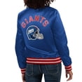 thumbnail image 2 of Women's Starter Royal New York Giants Full Count Satin Full-Snap Varsity Jacket, 2 of 2