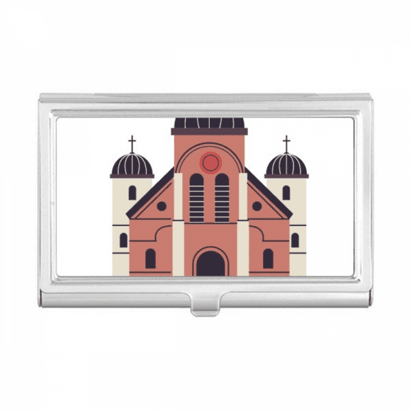 Visiting church in South Korea Business Card Holder Case Pocket Box Wallet