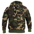 thumbnail image 1 of Rothco Thermal Lined Hooded Sweatshirt - Woodland Camo, Large, 1 of 5