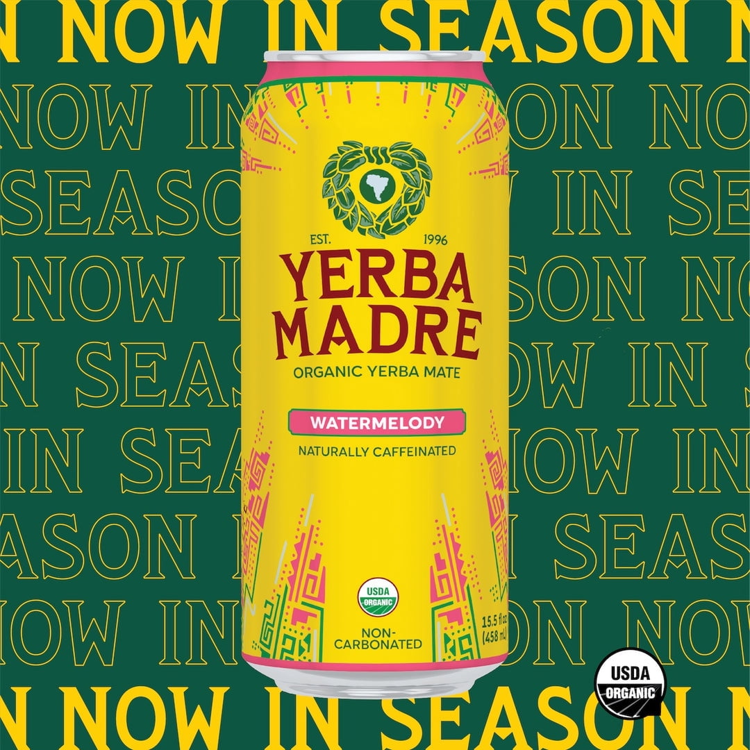 Guayakí Yerba Maté Sparkling Watermelody, 15.5oz Cans (12-Pack)