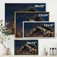 thumbnail image 4 of Designart 'Close Up Of Thoroughbred Nonius Stallion Horse III' Farmhouse Framed Canvas Wall Art Print, 4 of 5