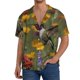 thumbnail image 1 of Balery Humming Bird Camisa Casual de Manga Corta con Botones para Hombre, Texturizada, Estilo Cubano, para Playa, Verano-Large, 1 of 5