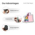 thumbnail image 6 of Adorable Fridge Magnet Pencil Refrigerator Magnet Pastel Magnetic Sticker Heart Magnet for Fridge Microwave, 6 of 8