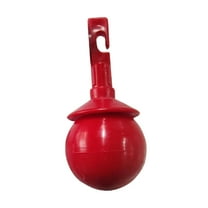 Kuntesetty Rolling Ball Cane Tip Fittings Rolls in Any Direction Prevent Jabbing Senior Red