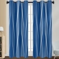 thumbnail image 1 of Innerwin Rideaux pour Fenêtres Écoénergétiques Assombrissants, Panneaux à Oeillets, Rideau de Luxe Occultant pour Fenêtre, Isolé Thermiquement, Moderne, Protection UV, Intimité, Bleu Marine 108*215 cm, 1 of 2