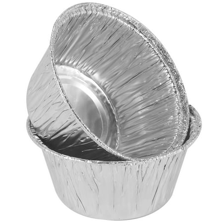 

150 Pcs Aluminum Foil Cupcake Cups Ramekin Muffin Baking Cups Disposable Muffin Liners Ramekin Holders Cups Aluminum Cupcake Baking Pan Pudding Baking Cups