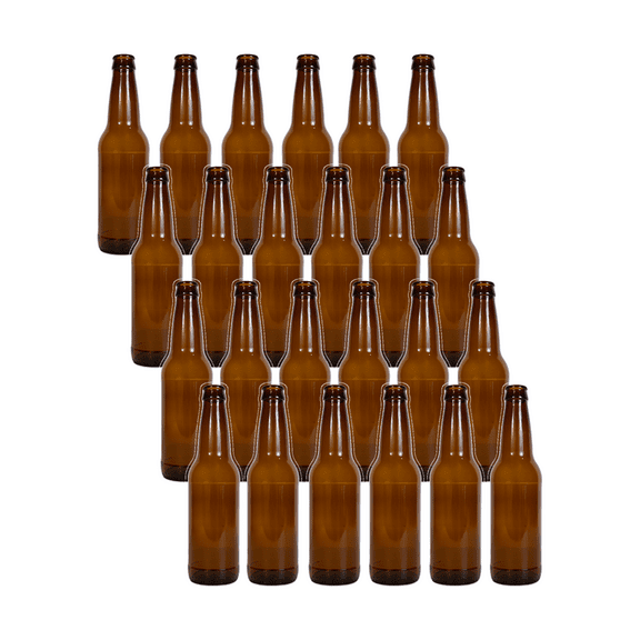 LD Carlson Amber Beer Bottles 12 oz - 24 Count