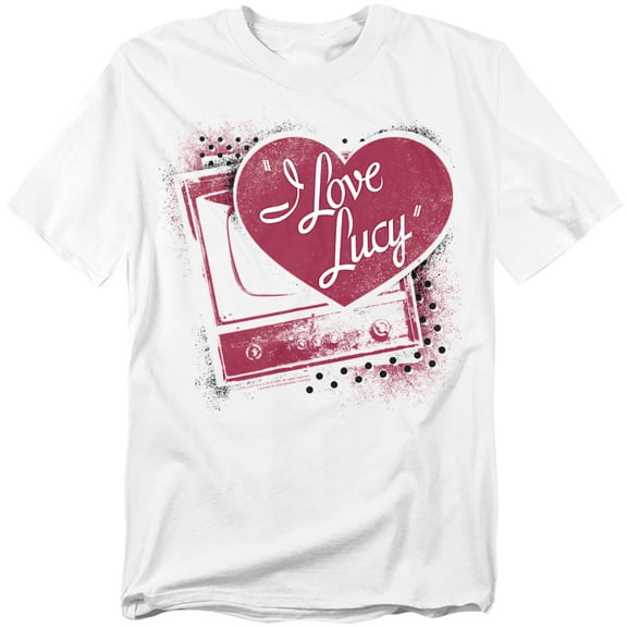 I Love Lucy T-Shirt Spray Paint Heart Unisex Graphic Tee For Men & Women