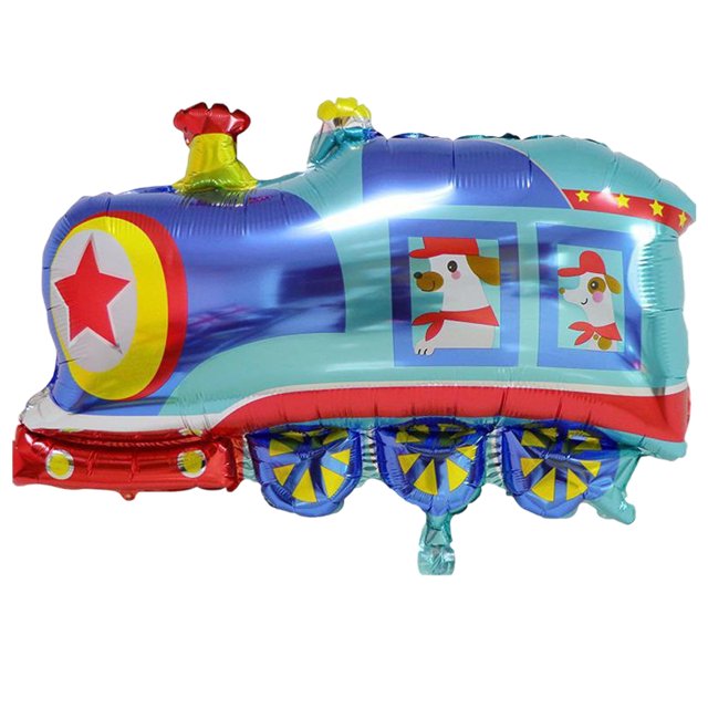 Globo de película de aluminio para transporte, camión de bomberos, camión de ingeniería, avión, decoración de fiesta de cumpleaños para niño, globo de coche