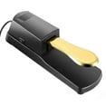 thumbnail image 2 of Sustain Pedal, Electroplating Finish Non Slip Pad Plastic Housing Electronic Piano Pedal With Cable For Musical Instruments, 2 of 8