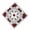 White, variant on Cotton Bandanas Multiuse Head Wrap Oversized Scarf for Teenagers Boys Girls Rose Print 21inch