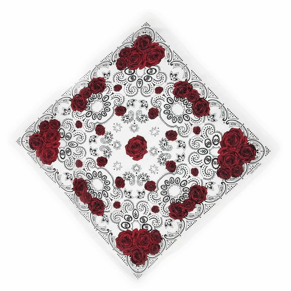 Cotton Headscarf Unisex Neckwear Handkerchief 21Inch Stylish Head Oversized Neck Scarves for Outdoor