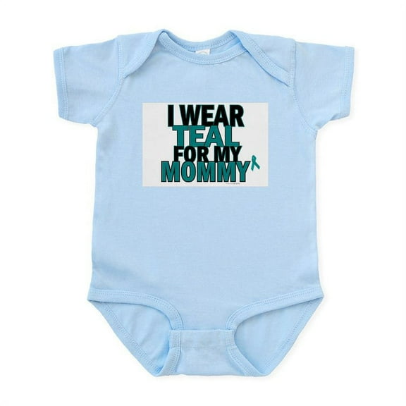 CafePress - I Wear Teal For My Mommy 5 Infant Bodysuit - Baby Light Bodysuit, Size Newborn - 24 Months