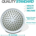 thumbnail image 3 of Ax Gear Pommeau de Douche Haute Pression 6 Pouces Chrome Pivotant Angle Réglable, 3 of 8