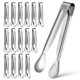 thumbnail image 1 of 18 pinzas pequeñas para servir, pinzas para ensalada, pinzas para hielo, pinzas para azúcar, pinzas metálicas para servir de 5 pulgadas, 1 of 7
