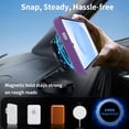 thumbnail image 2 of Dteck Magnetic Case for Samsung Galaxy S25 / Galaxy S24,Shockproof TPU+PC Anti-Slip Compatible with Mag Safe Case Adjustable Kickstand Frosted Translucent Matte Phone Cover,Darkpurple, 2 of 6