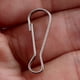 thumbnail image 4 of Clip de gancho de acero inoxidable de 0.9" x 0.3" tono plateado 100pcs, 4 of 4