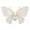 White, variant on HUANLEDASH Women Brooch Butterfly Shape Faux Pearl Rhinestone Decor Dripping Oil Anti-slip Suit Coat Collar Hat Scarf Clothes Pin Prom Party Garment Jewelry