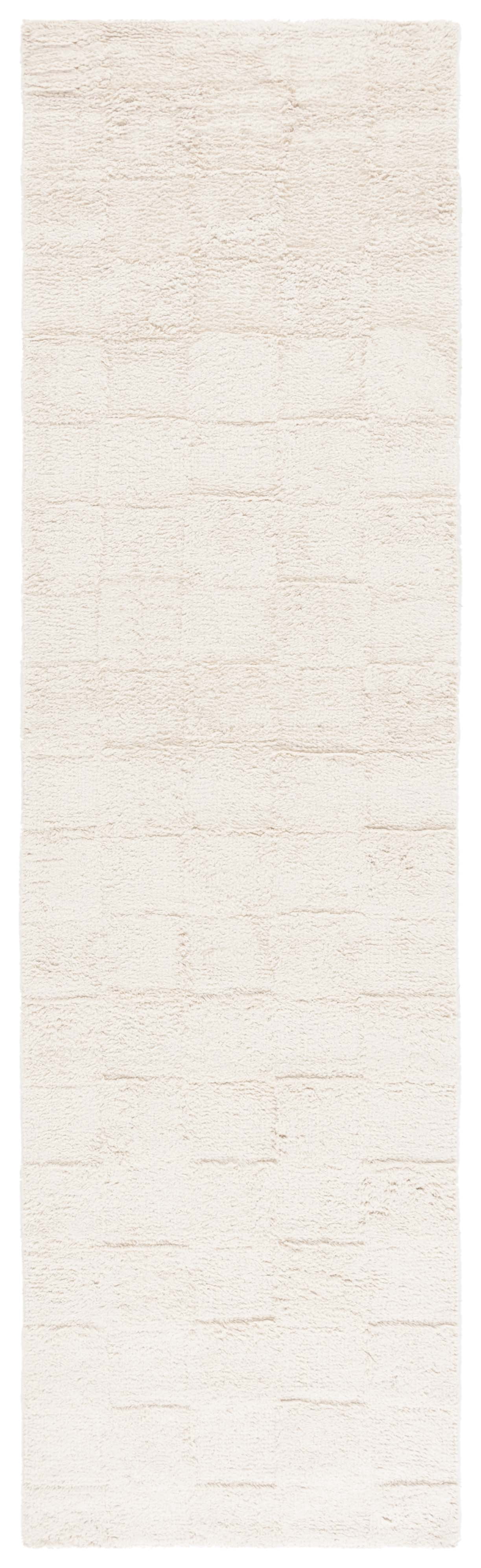Safavieh Easy Care Coty Checkered Runner Rug, Ivory, 2'3" x 9'