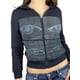 thumbnail image 2 of VISgogo Girls Sudadera con Capucha de Manga Larga, Verano Otoño Señoras Estilo de Ocio Impresión Abstracta Abrigo con Cremallera Tops Delgados con Capucha VISgogo moda, 2 of 9