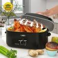 thumbnail image 5 of Sunvivi 18 Quart Turkey Electric Roaster Oven with Self-Basting Lid, Stainless Steel, Black, 5 of 9