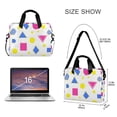 thumbnail image 3 of FORMRS 16" Laptop Bag Carrying Sleeve Case with Handle Travel Shoulder Briefcase, Yellow Retro Round, 3 of 8