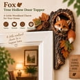 thumbnail image 4 of Diceymbol Chipmunk Tree Hollow Door Topper Woodland Animal Door Frame Decoration, Fox 2D Wooden Corner Sign for Doorway Shelf Rustic Home Decor, 4 of 6