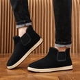 thumbnail image 2 of Men's Casual On Velvet Lined Winter Footwear Warm Comfortable Non Flat Sole Lightweight Walking Shoes for Dad, 2 of 9