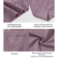 thumbnail image 5 of Wealurre Women's High Waisted Lace Underwear Bikini - Cotton Soft Stretch Hipster Panties for Ladies 5 Pack S-2XL, 5 of 7