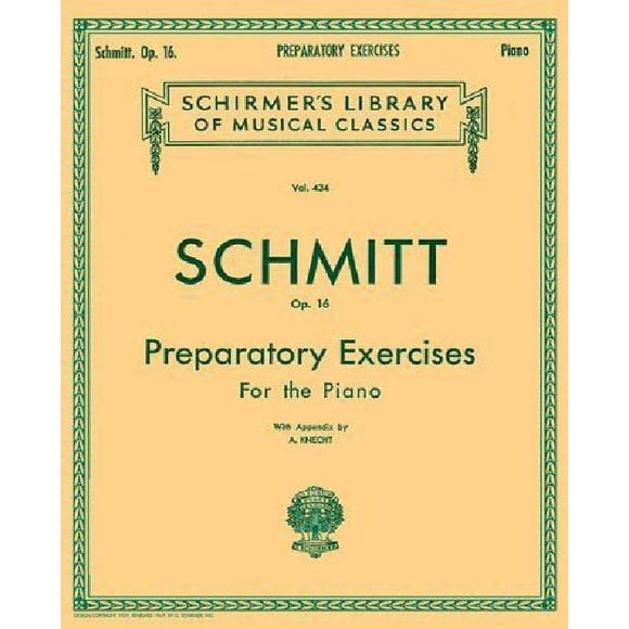 Preparatory Exercises, Op. 16 Sheet Music