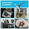thumbnail image 2 of 3 in 1 Carpet Rake Kit for Pet Hair Removal Tool - 45” Adjustable Long Handle Pet Hair Remover, Reusable Carpet Scraper Dog Cat Deep Hair Cleaner Remover Tool for Rugs, Mats, Couch, Furniture, 2 of 10