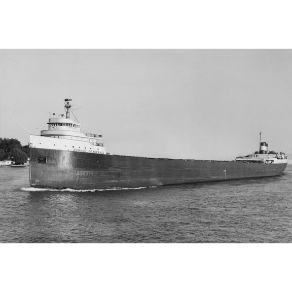 Art.com The Edmund Fitzgerald Sailing Photographic Print, 18" x 12"