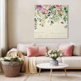 thumbnail image 5 of Eucalyptus Wall Art Painting on Canvas, Sage Green Botanical Leaf Pink Flower Farm Canvas Art Home Prints Wall Art Framed Modern Artwork for Living Room Bedroom Wall Decor 20x20in, 5 of 9
