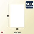 thumbnail image 7 of White Memo Sheets, 20lb Paper, 500 Sheets Per Pack (3 x 5), 7 of 7