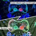 thumbnail image 4 of Blacklight Gaming Tapestry for Boys Room Wall Hanging, UV Reactive Video Game Decor, Black light Gamer Decoration Bedroom 90x70in, 4 of 6