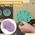 thumbnail image 6 of Unique Bargains 50 Pcs 5" 1500 Grit Universal Sanding Discs - Round Hook and Loop Sandpaper - Paper Base Purple, 6 of 6