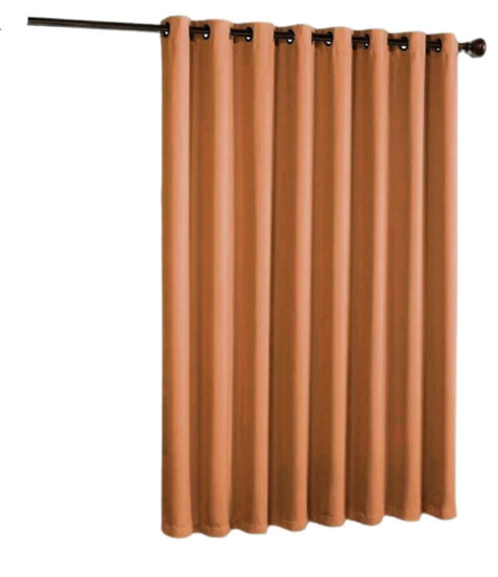 Gorgeous Home Linen Room Divider Extra Wide Thermal Unlined Blackout Grommet Curtain 1 Panel 100" Wide x 84" Long Brick Rust