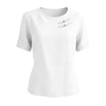 thumbnail image 5 of Womens Short Sleeve Tops Summer Tshirts Round Neck Casual Basic Tee Work 2026 Trendy Outfits with Decorative Buttons, 5 of 8