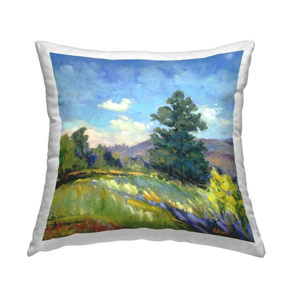 Stupell Industries Rural Nature Landscape Decorative Printed Throw Pillow, 18 x 18