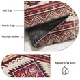 thumbnail image 4 of Red Orange Boho Living Room Rug 4x6 Washable Area Rug for Bedroom, Non-Slip Dining Room Rugs Geometric Tribal Southwestern Indoor Carpet for Kitchen Entryway Office Nursery Laundry, 4 of 9