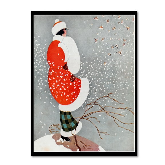 Trademark Fine Art 'Snow' Canvas Art by Vintage Lavoie