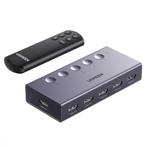 HDMI Switch UGREEN 5 in 1 Out 4K@60Hz w/ Remote PS5/4/3 Xbox